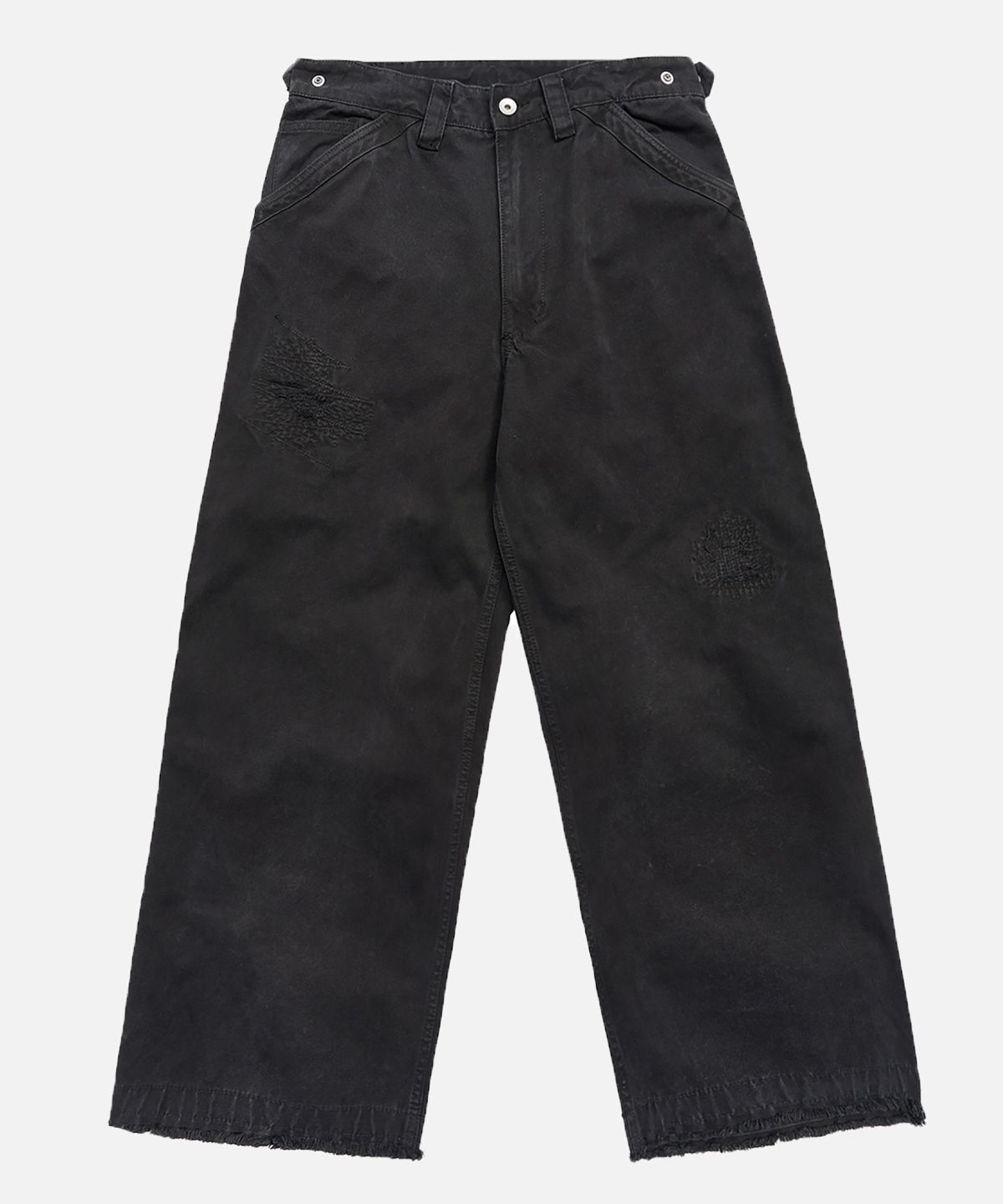 미드업데이트(MIDUPDATE) Wide Fit Destroyed Work Pants_2color