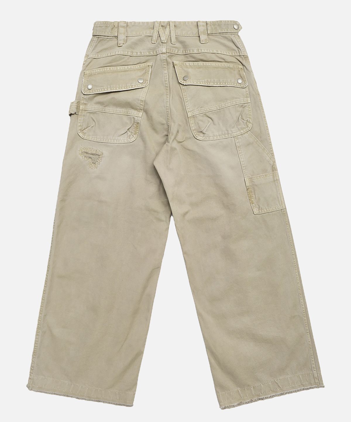 미드업데이트(MIDUPDATE) Wide Fit Destroyed Work Pants_2color