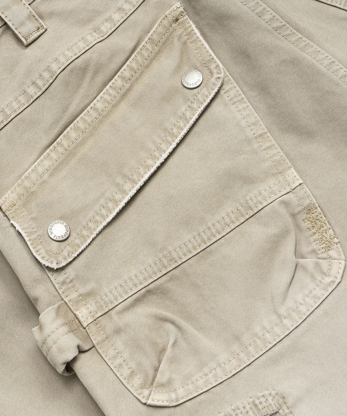 미드업데이트(MIDUPDATE) Wide Fit Destroyed Work Pants_2color