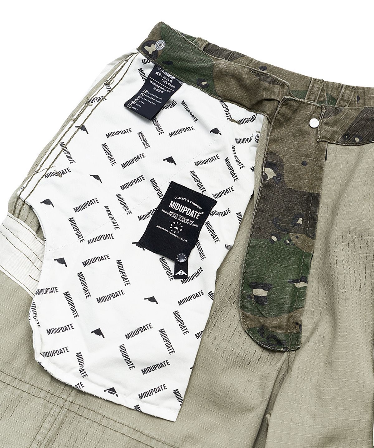 미드업데이트(MIDUPDATE) Murtb Camouflage Cargo Pants_Green