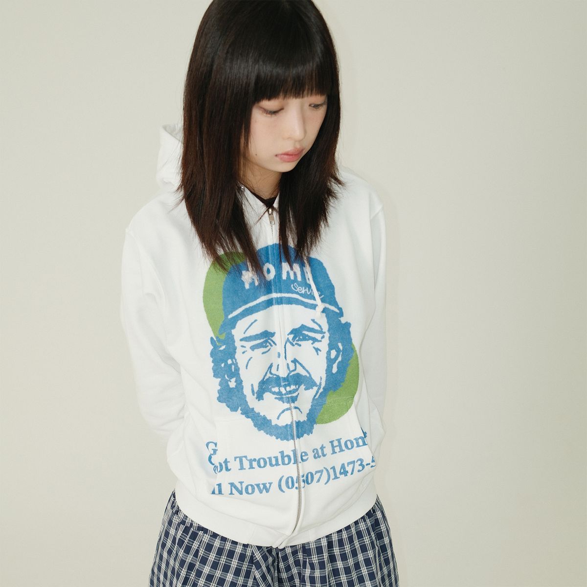 더 차일드후드 홈(THE CHILDHOOD HOME) Home Trouble Zip-up Hoodie