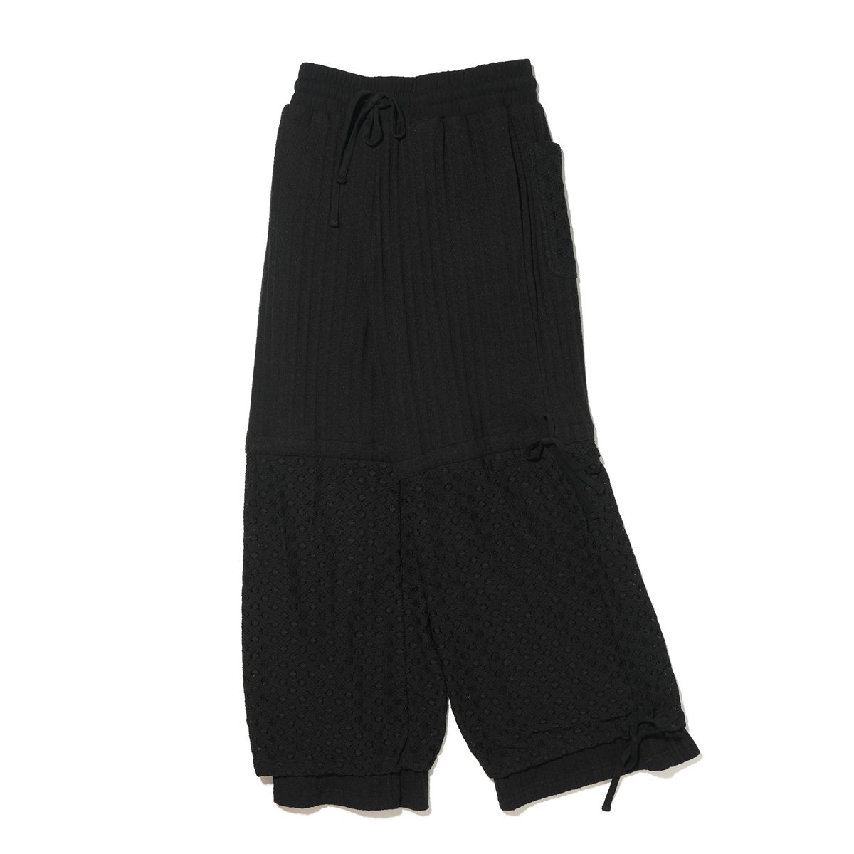 테레루(TERERU) Layered String Pants Black
