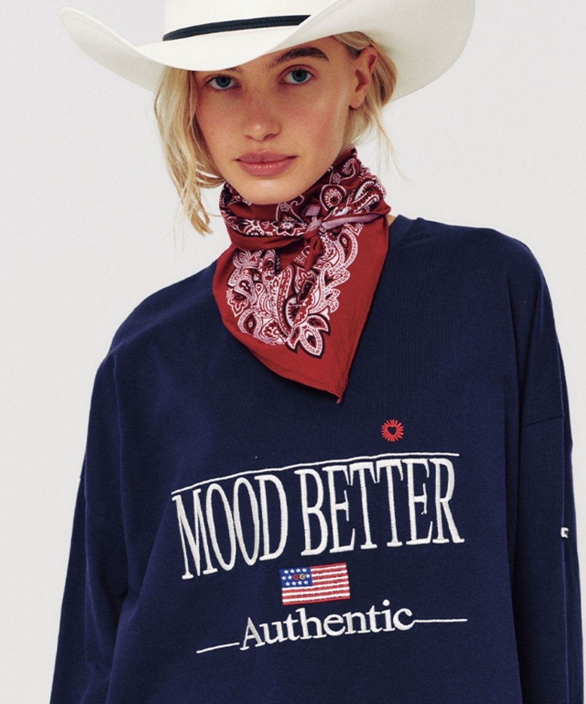 무드베러(MOODBETTER) AUTHENTIC LONG SLEEVE NAVY