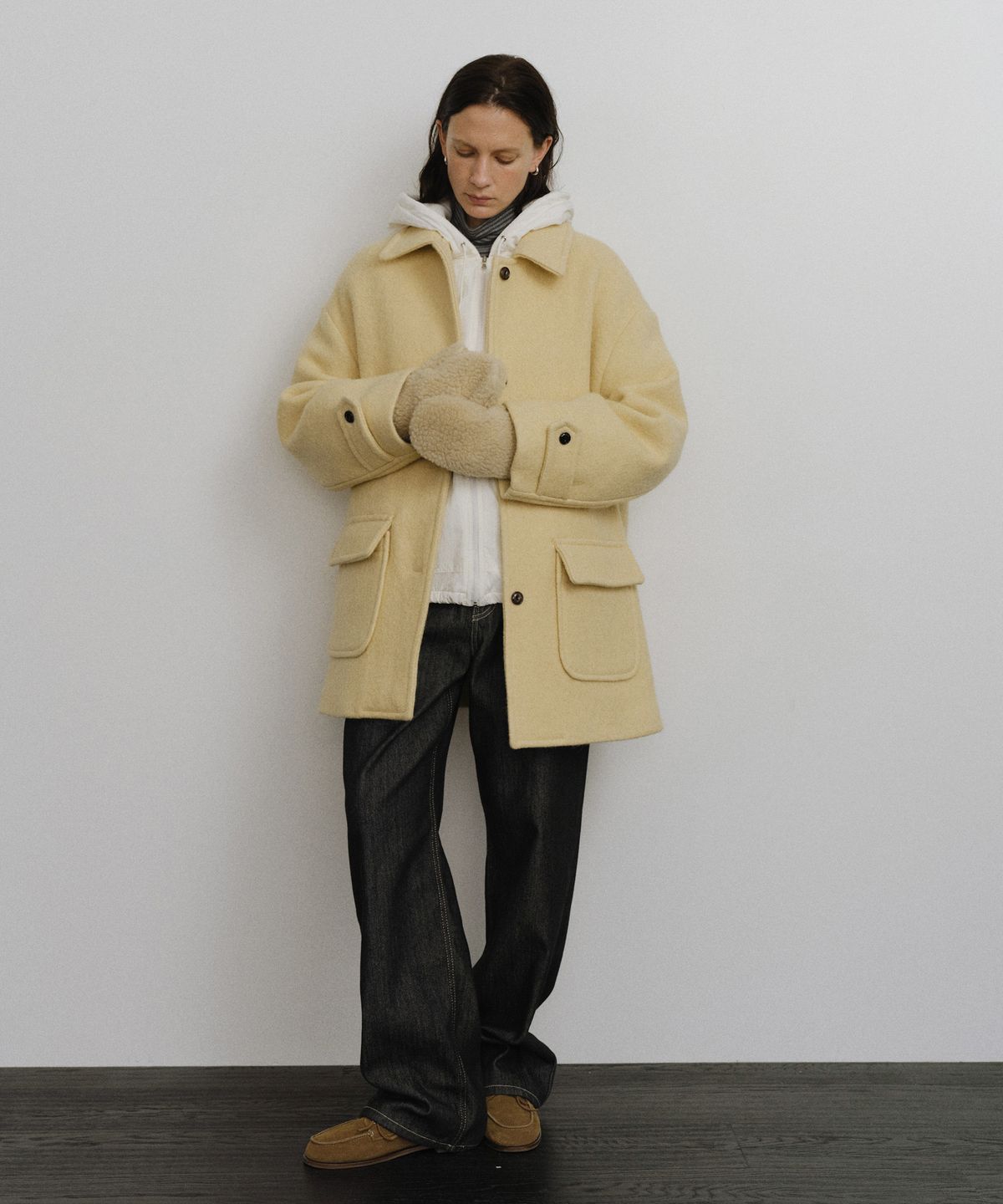 유라고(URAGO) Winter wide raw denim