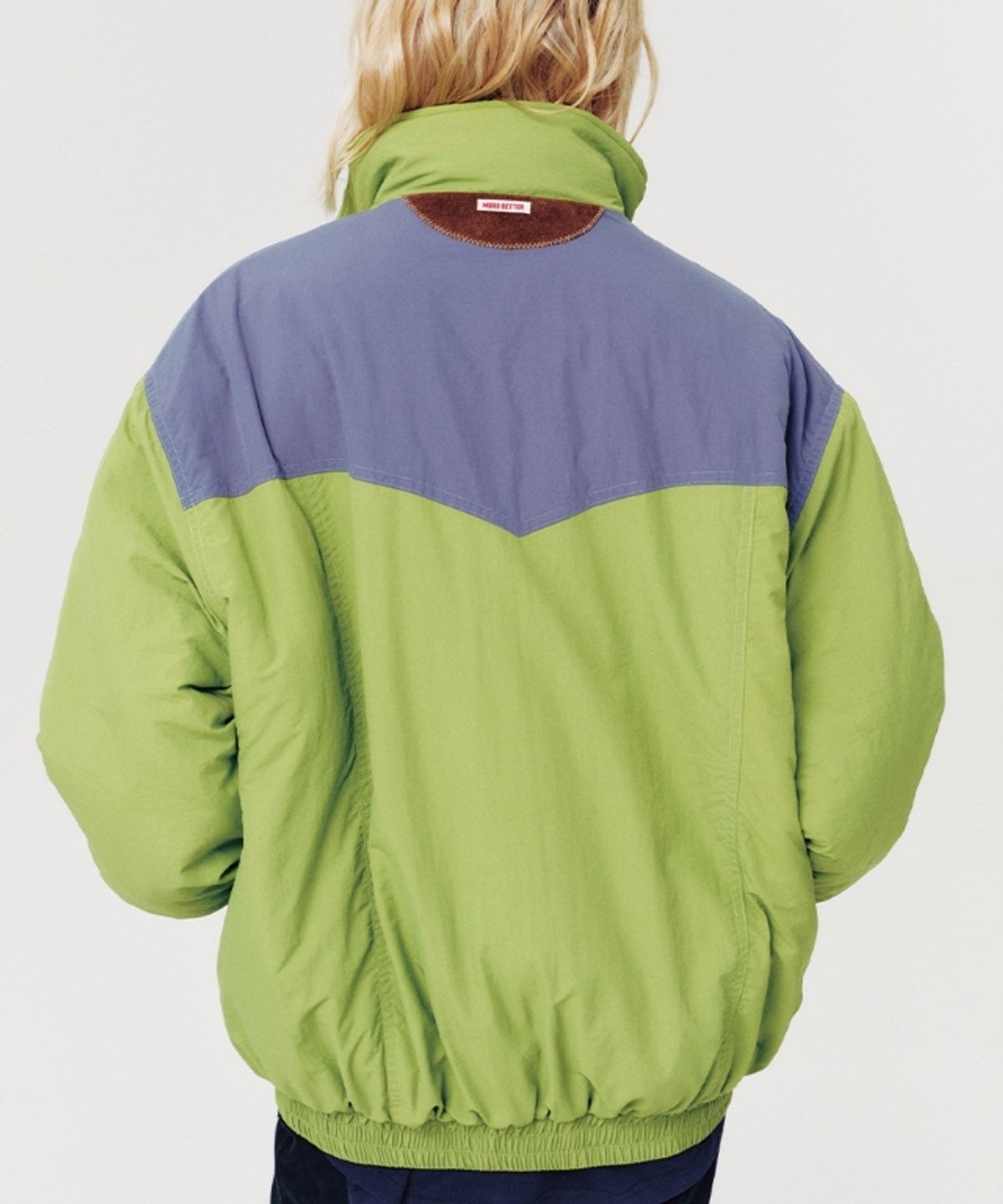 무드베러(MOODBETTER) COLOR BLOCK MOUNTAIN PADDING JUMPER GREEN