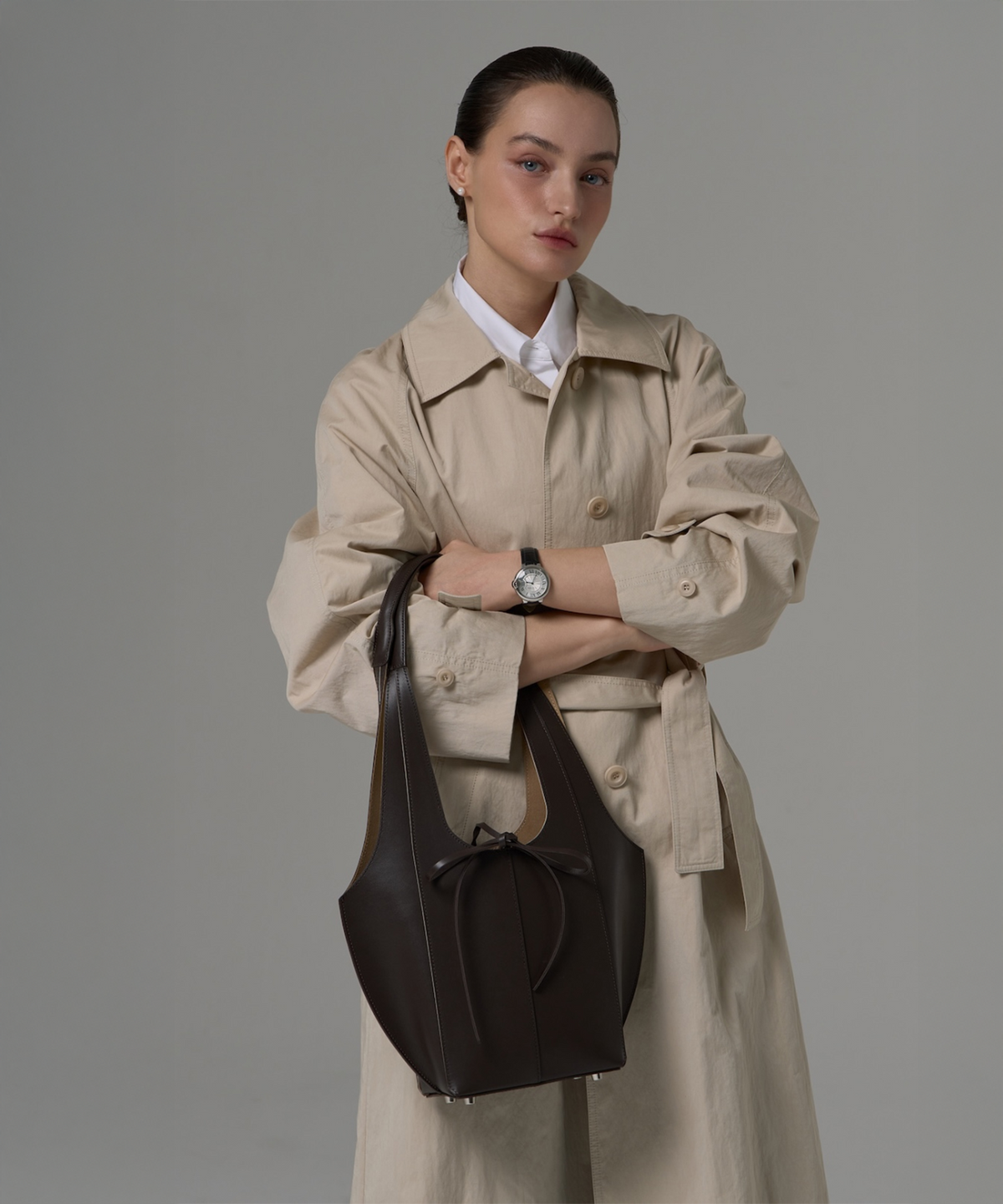 제마 에르베 르 코티디앙(ZEMA ÉLEVER LE QUOTIDIEN) Onnete Tote Bag S - Espresso Brown (오네뜨 토트백 S)