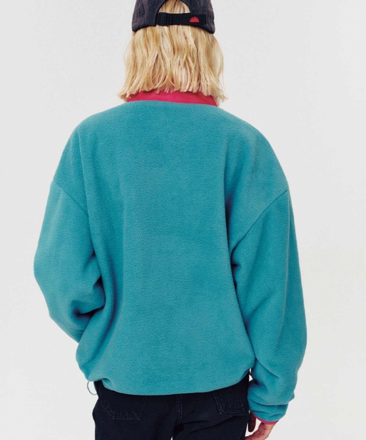 무드베러(MOODBETTER) RETRO FLEECE ANORAK EMERALD GREEN