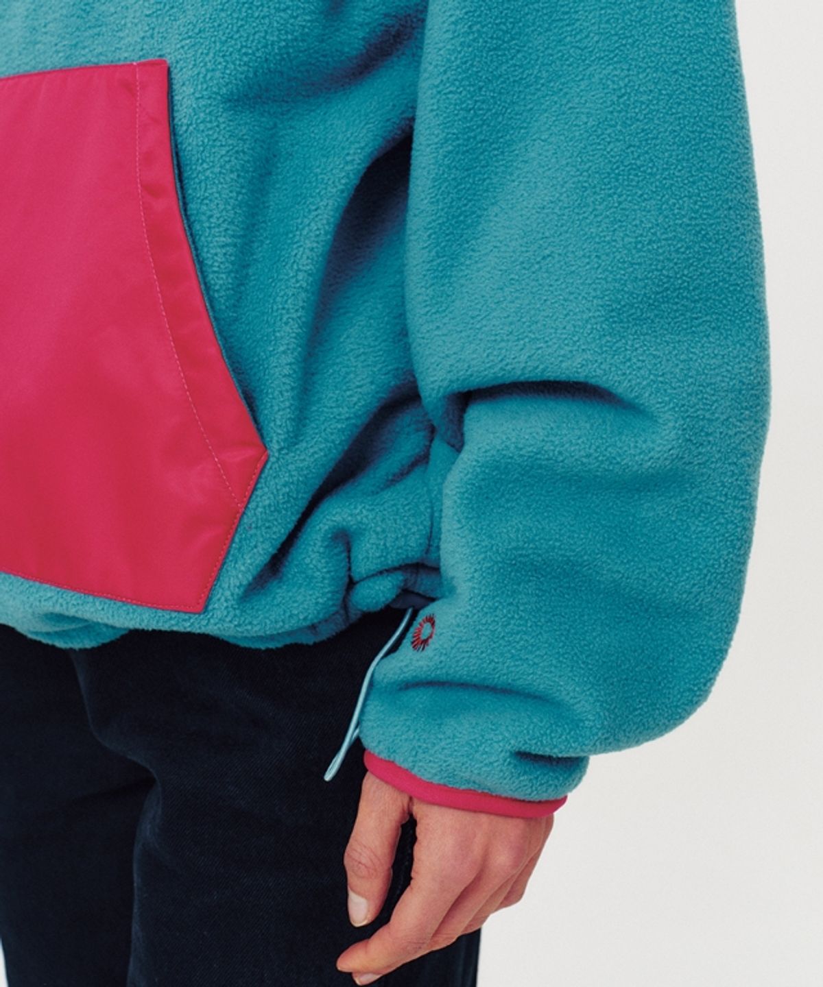 무드베러(MOODBETTER) RETRO FLEECE ANORAK EMERALD GREEN