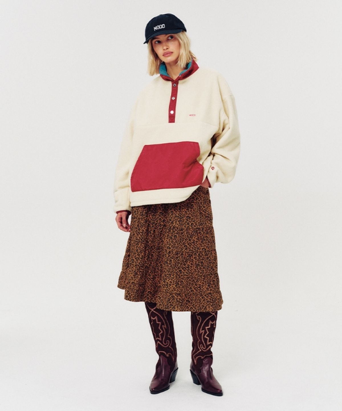 무드베러(MOODBETTER) RETRO FLEECE ANORAK IVORY