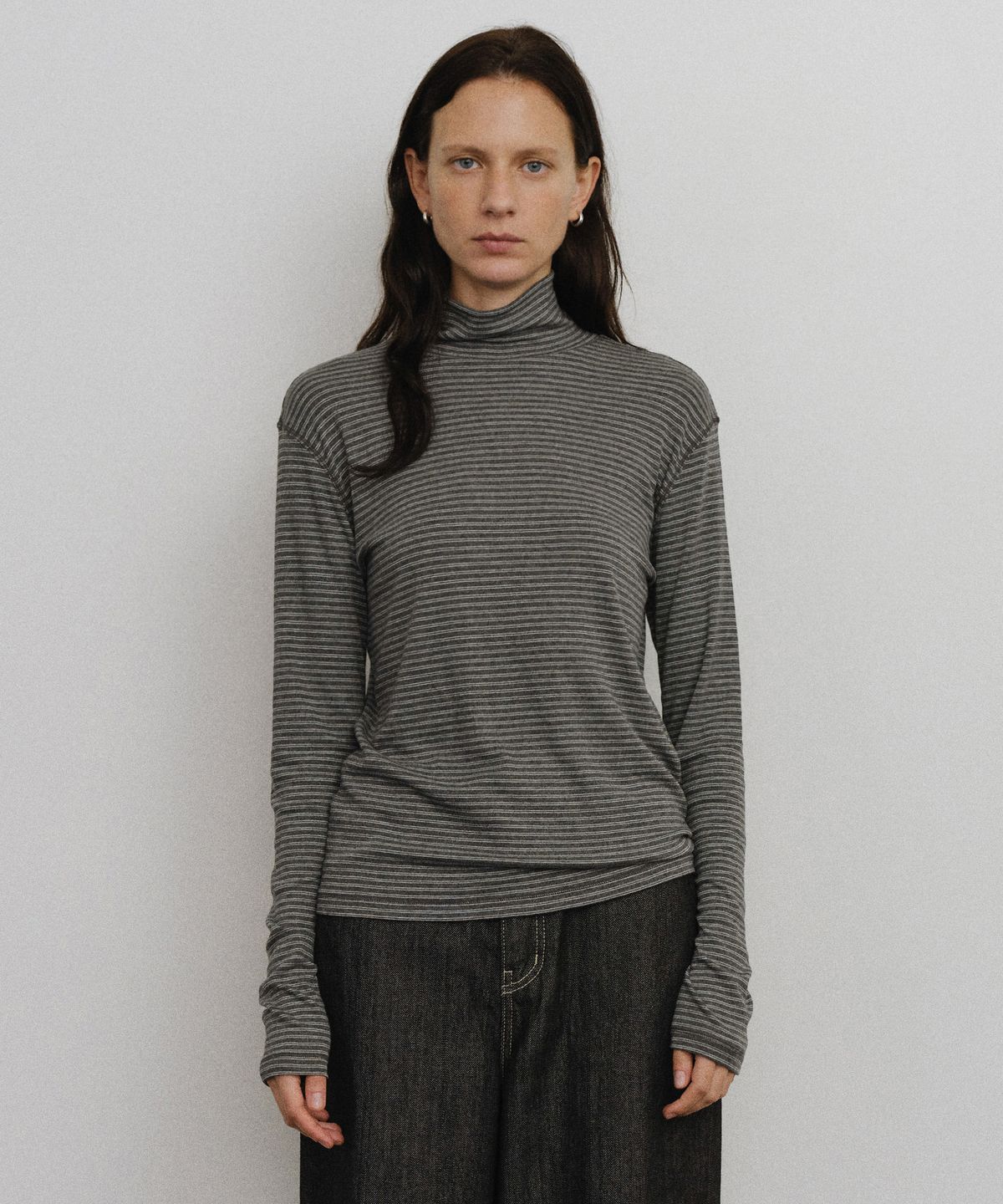 유라고(URAGO) Stripe polar t-shirt
