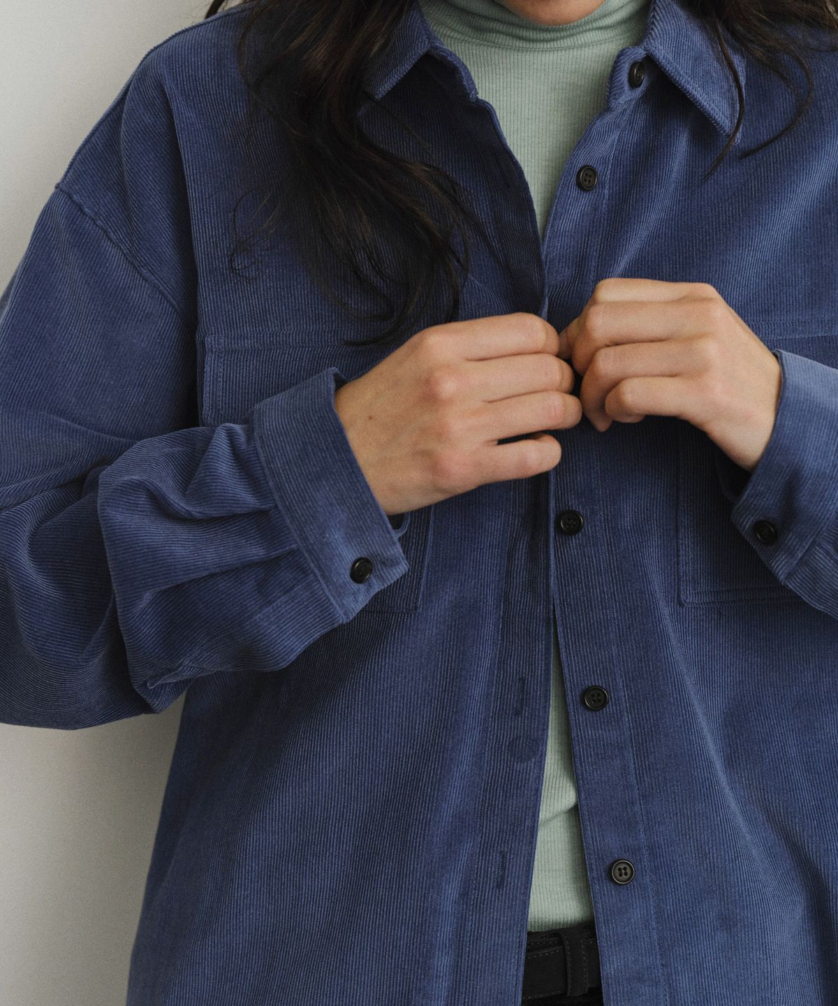 유라고(URAGO) Corduroy flap pocket shirt