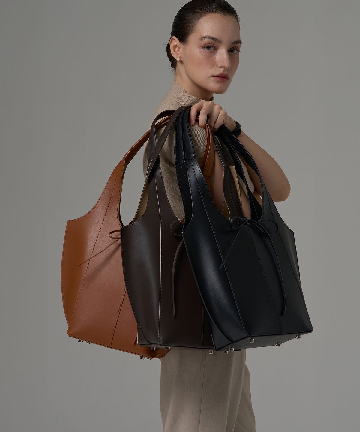 제마 에르베 르 코티디앙(ZEMA ÉLEVER LE QUOTIDIEN) Onnete Tote Bag M - Espresso Brown (오네뜨 토트백 M)