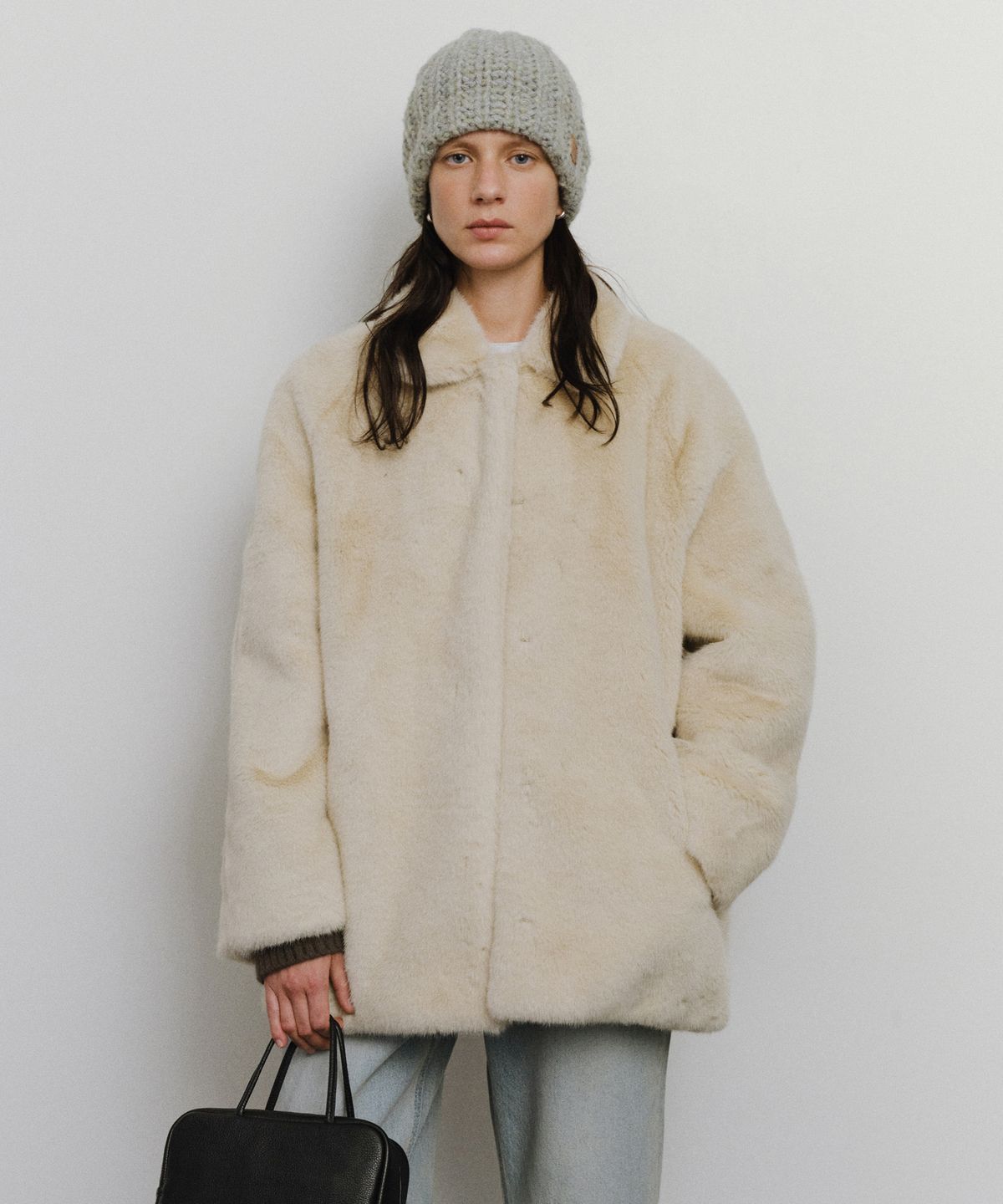 유라고(URAGO) Chloe fur half jacket