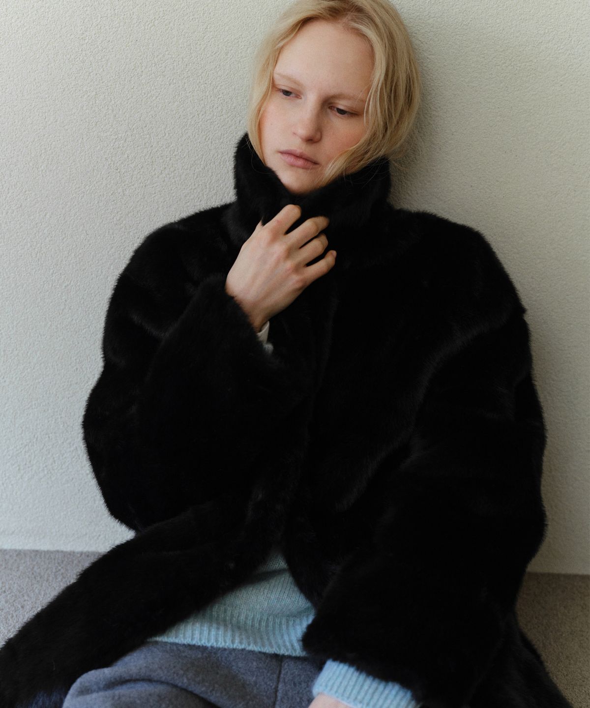 유라고(URAGO) Chloe fur half jacket