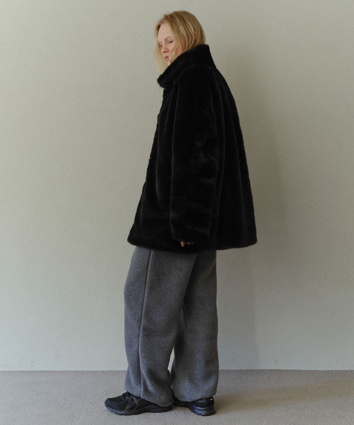 유라고(URAGO) Chloe fur half jacket