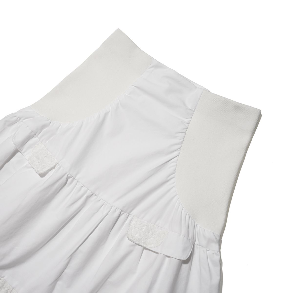 테레루(TERERU) Balloon-Silhouette Maxi Skirt White