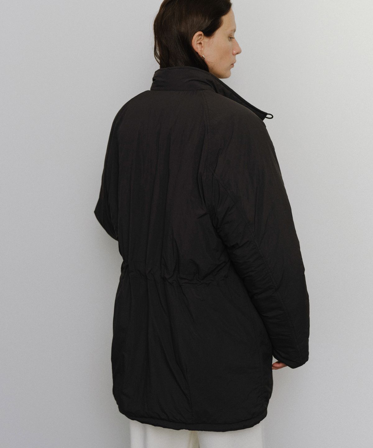 유라고(URAGO) Casual half padded jumper_Black