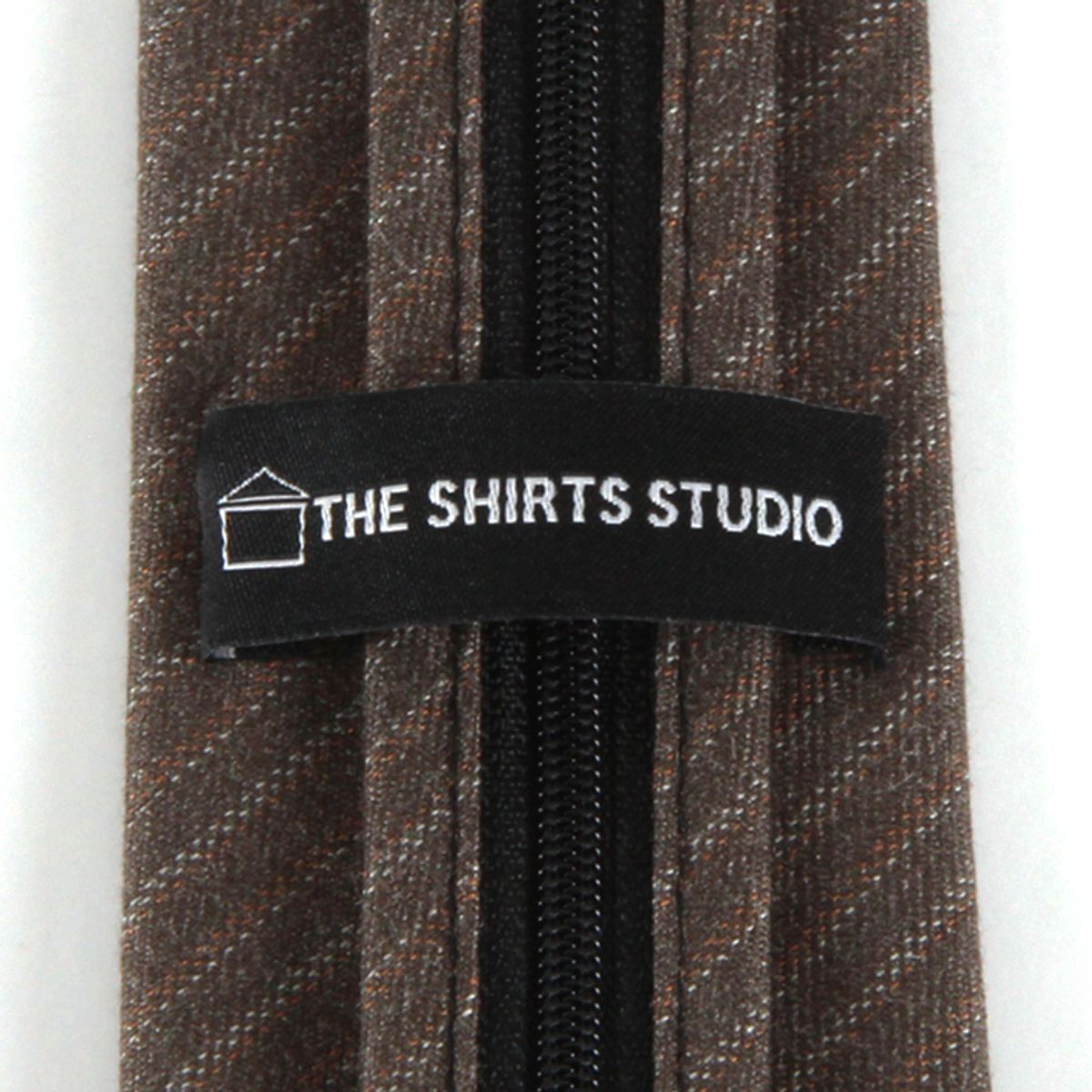 더셔츠스튜디오(THE SHIRTS STUDIO) 브라운 포엣 스트라이프 자동 넥타이