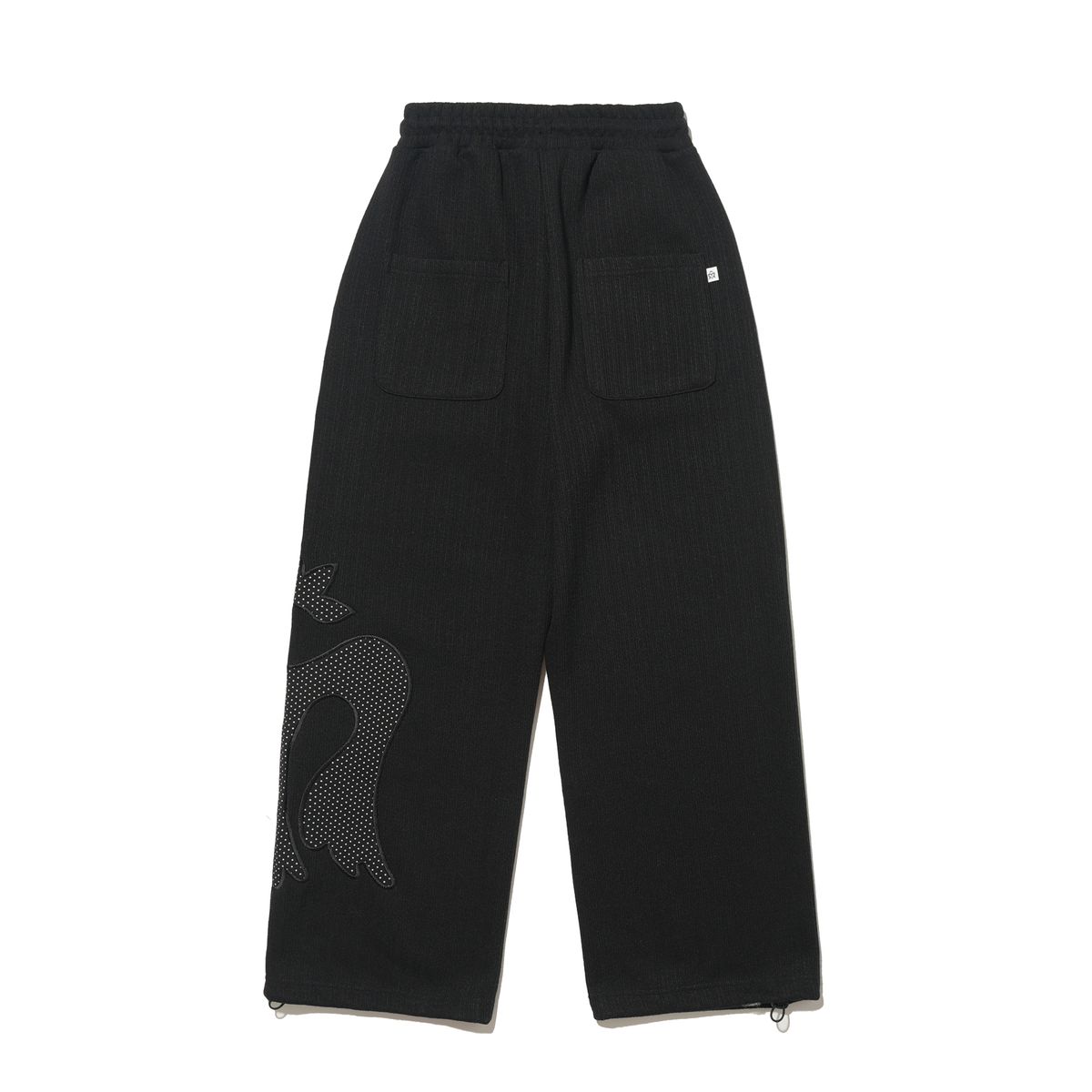 테레루(TERERU) Side applique Pants Black