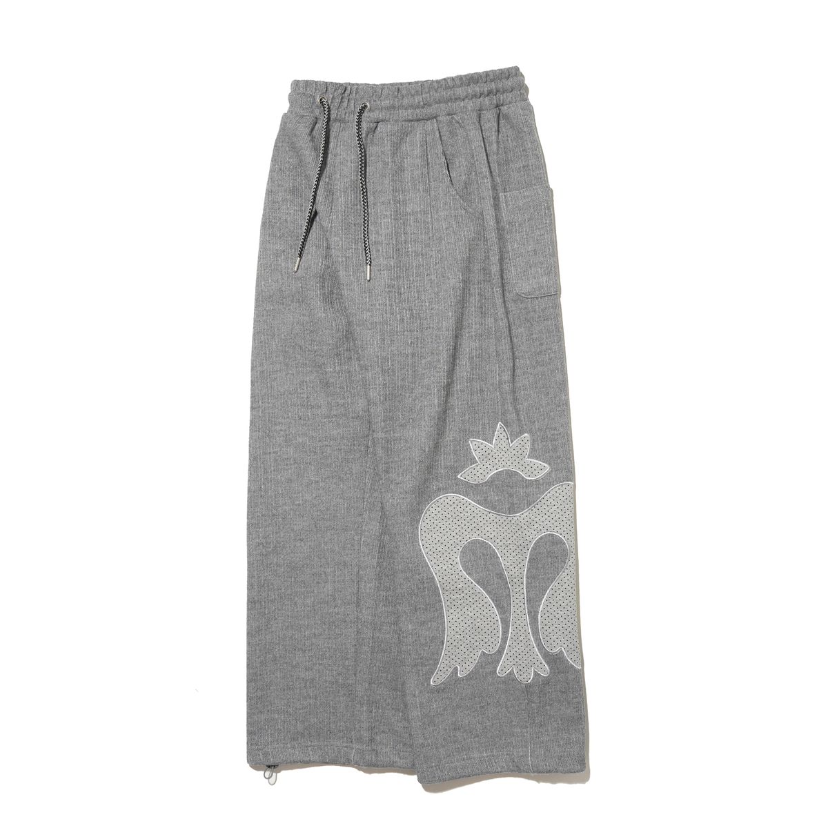 테레루(TERERU) Side applique Pants Gray