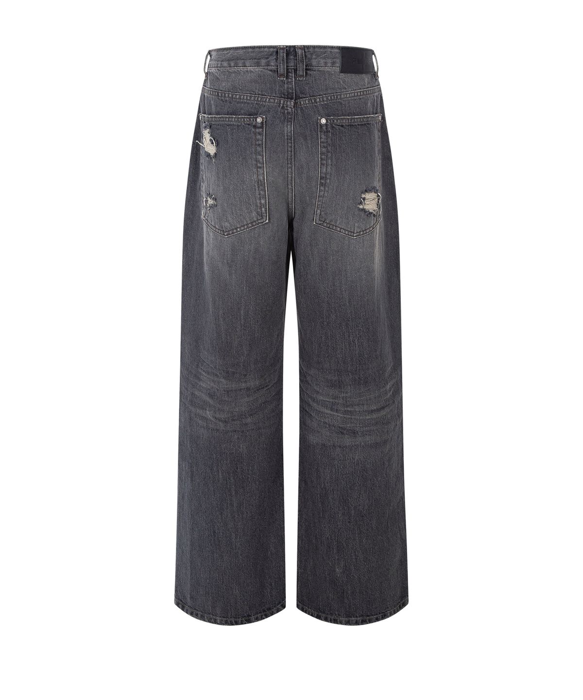 플리즈노팔로우(PLEASENOFOLLOW) Jay Destroyed Wide Denim (Vintage Grey)