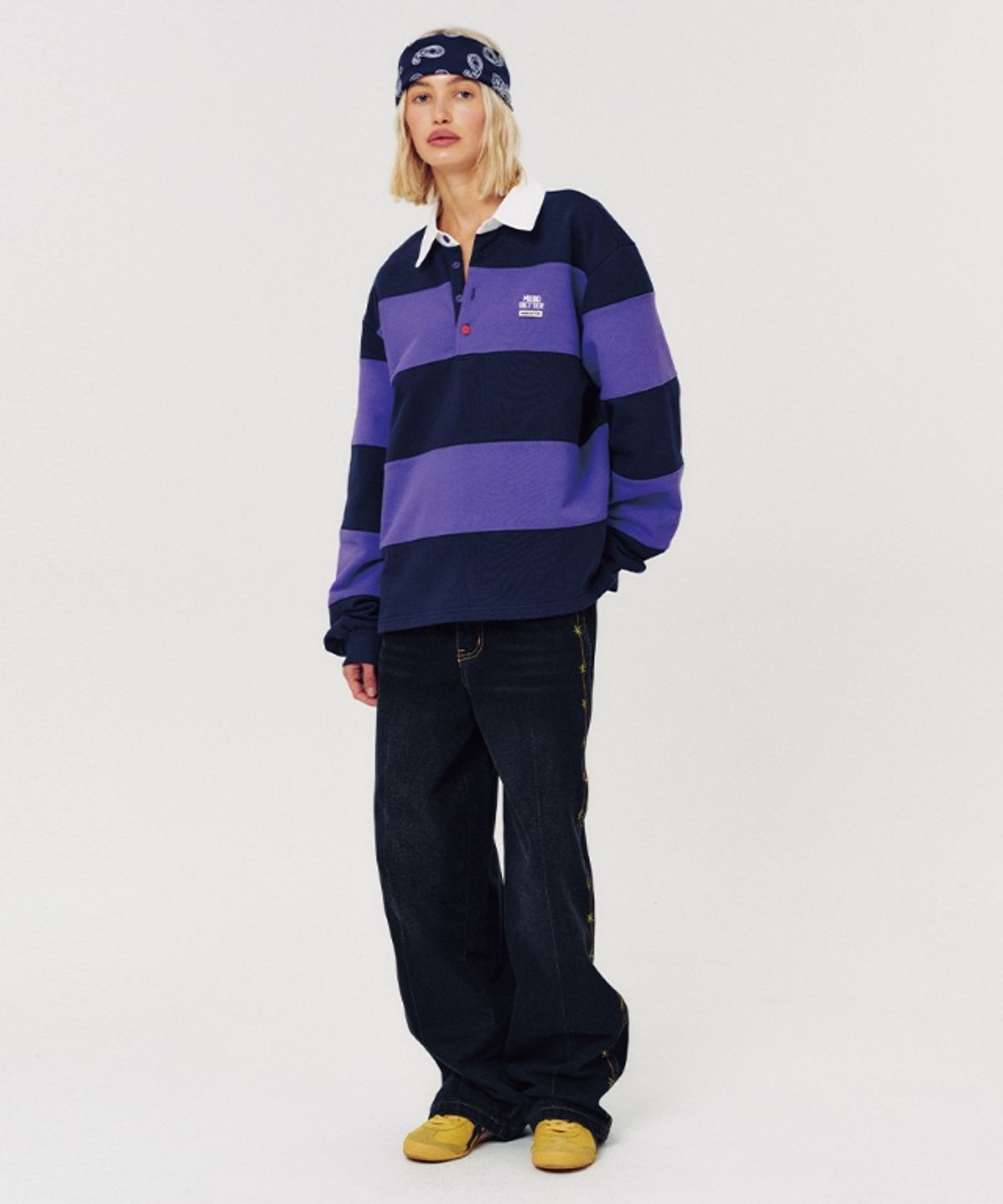 무드베러(MOODBETTER) HANDSTITCH LINE DENIM PANTS BLACK