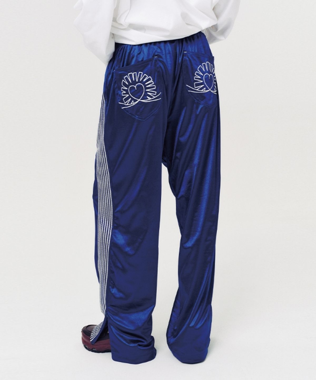 무드베러(MOODBETTER) SIDE LINE TRACK PANTS BLUE