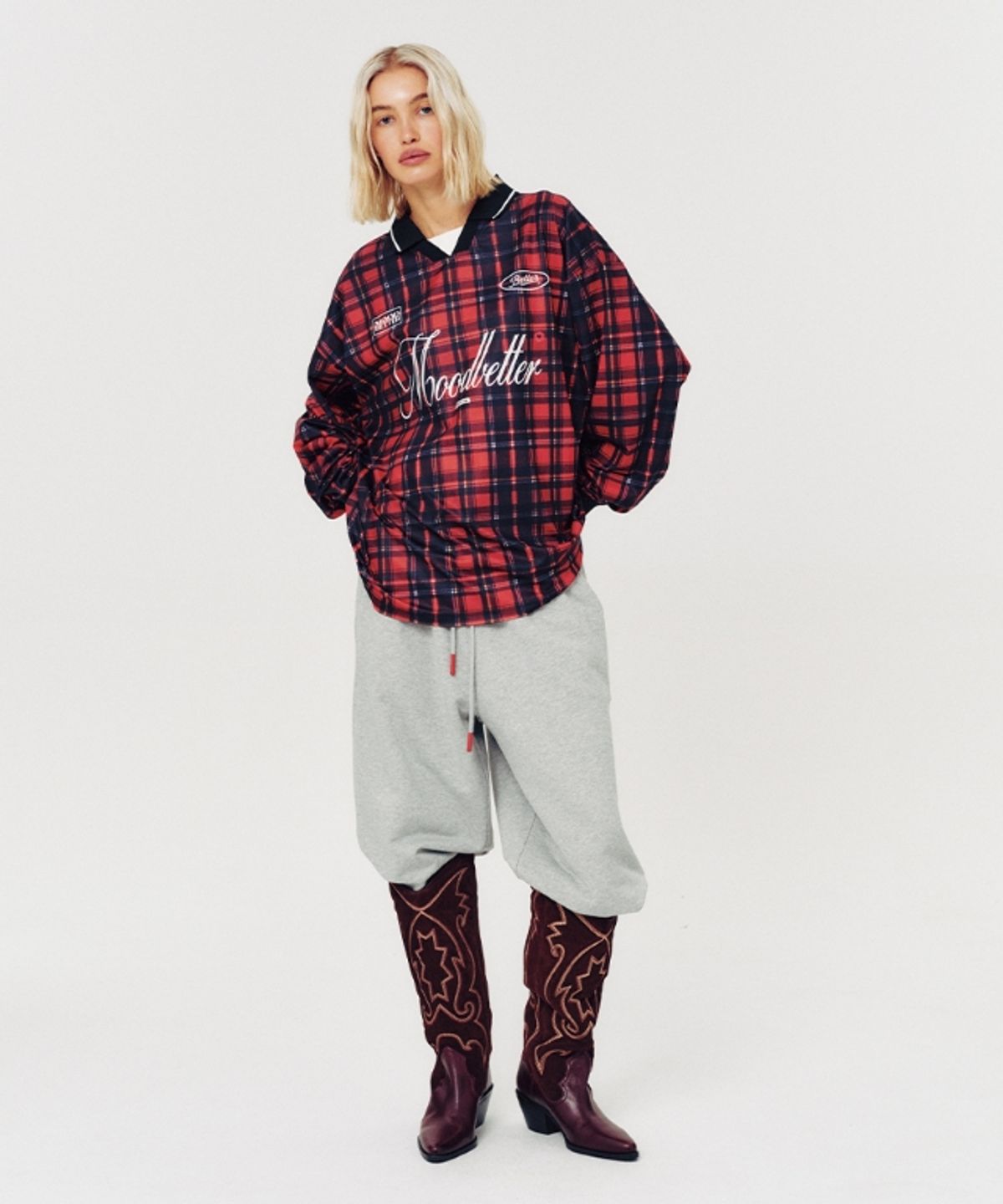 무드베러(MOODBETTER) SUNRISE SWEAT JOGGER PANTS GREY