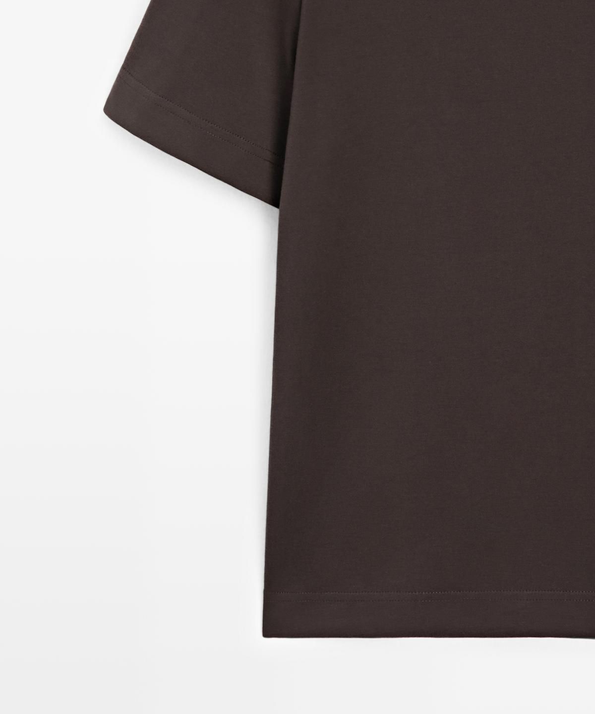마시모두띠(MASSIMO DUTTI) 인터록 반팔 티셔츠