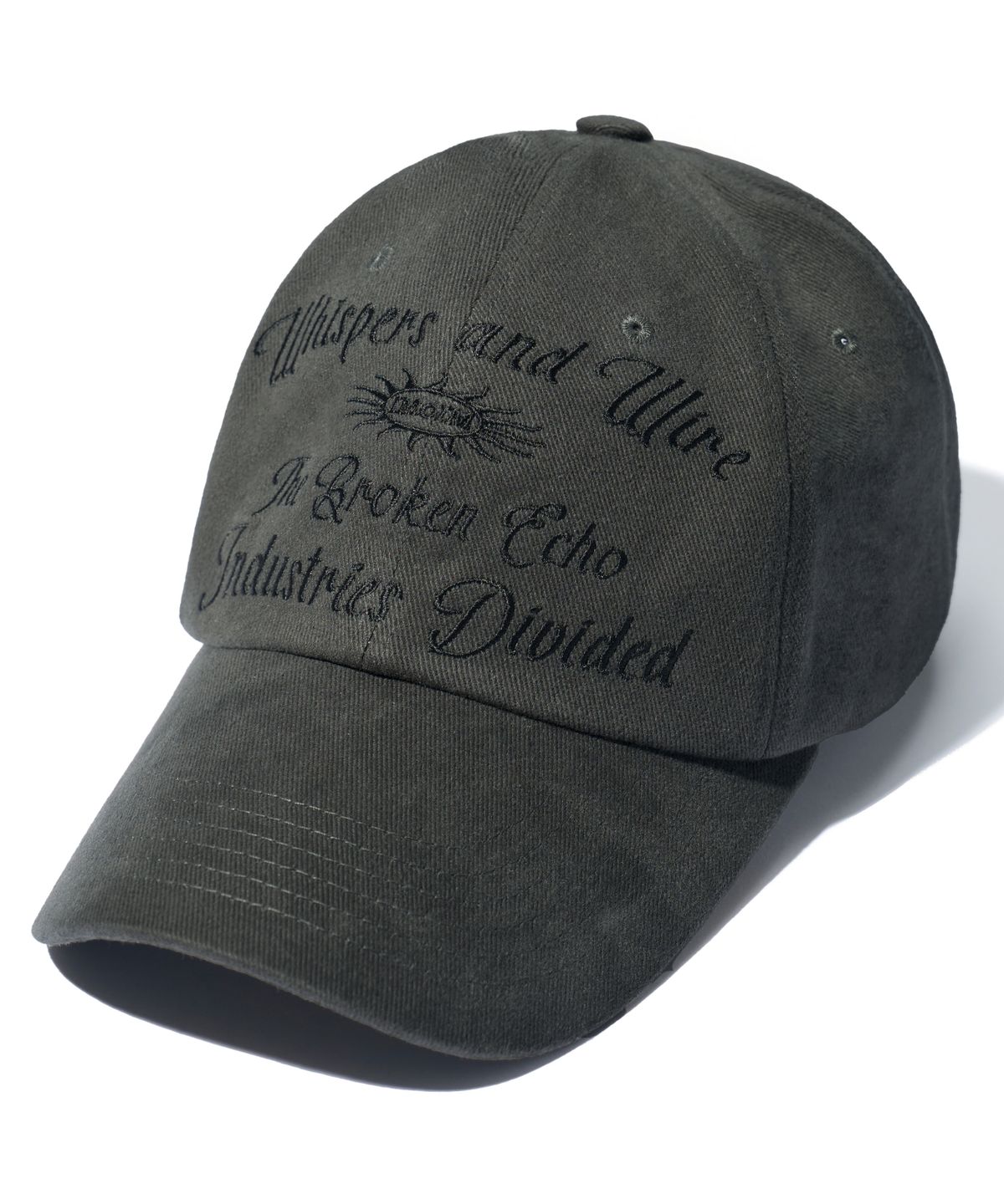 아이돈워너셀(IDWS) Whisper Letter Maxi Cap Charcoal