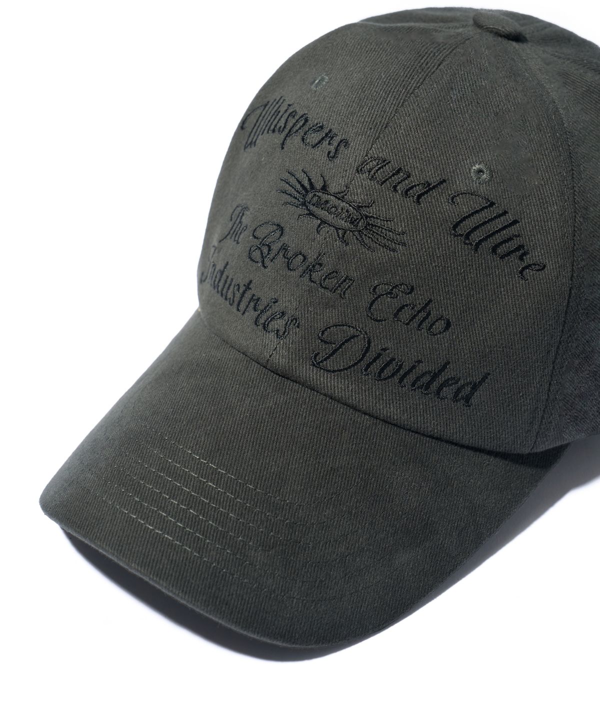아이돈워너셀(IDWS) Whisper Letter Maxi Cap Charcoal