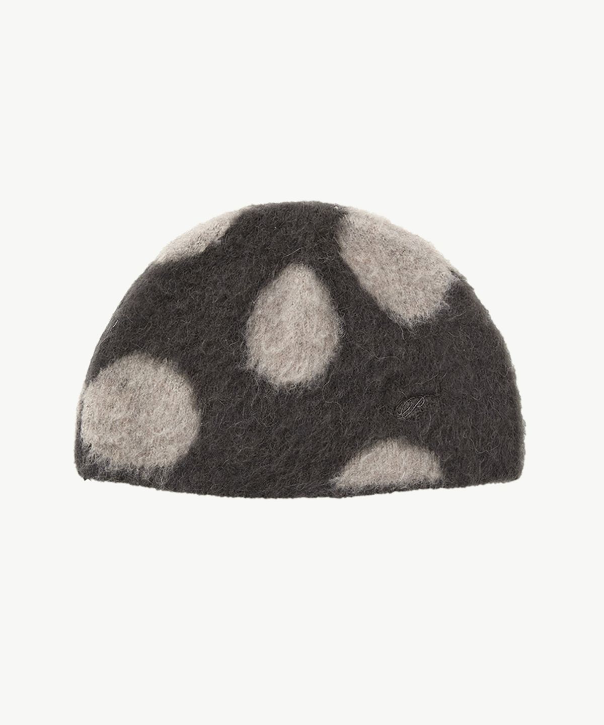 포에브(POEV) Fluffy Dotted Knit Beanie - Charcoal