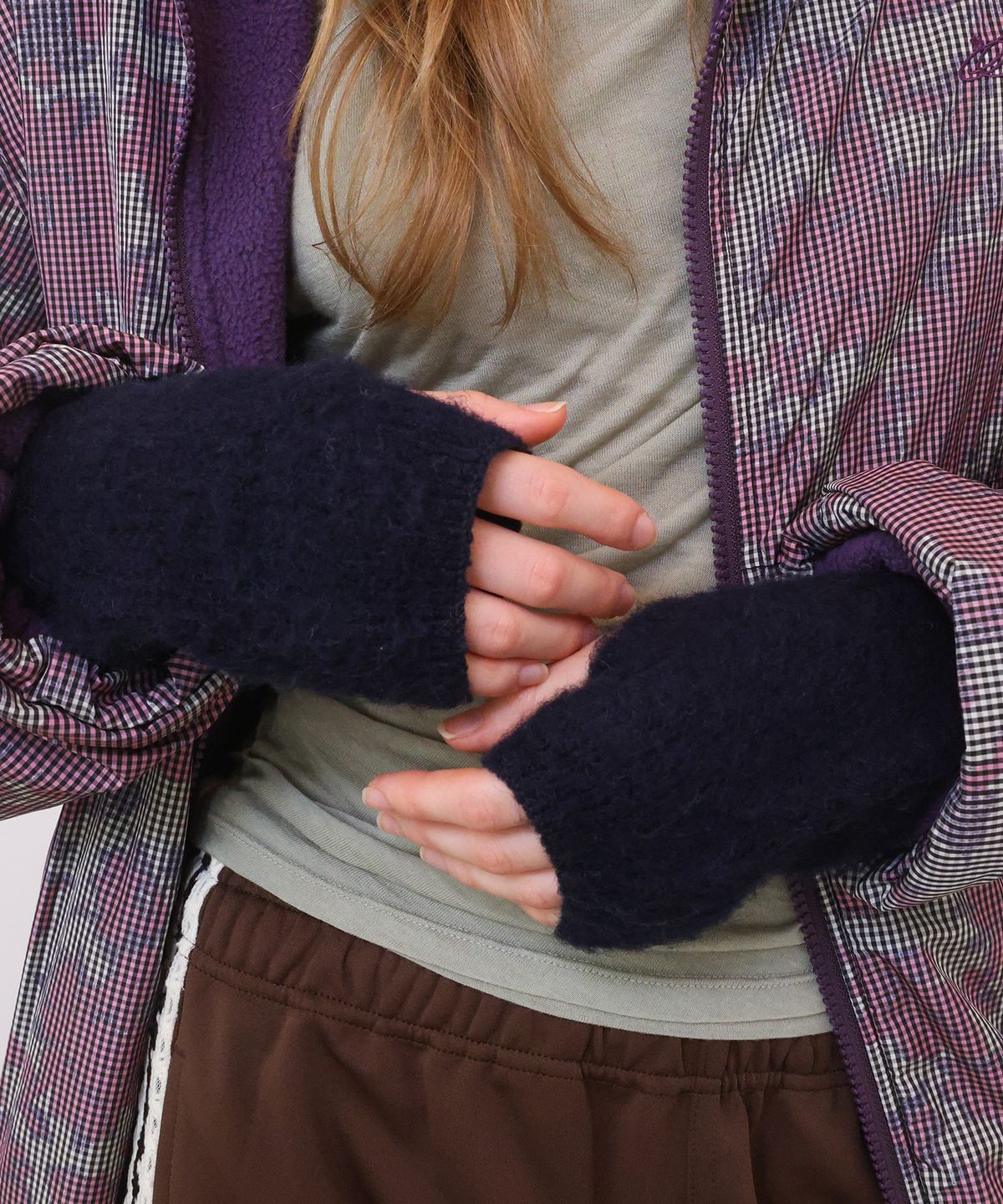 포에브(POEV) Fluffy Hand Warmer - Navy