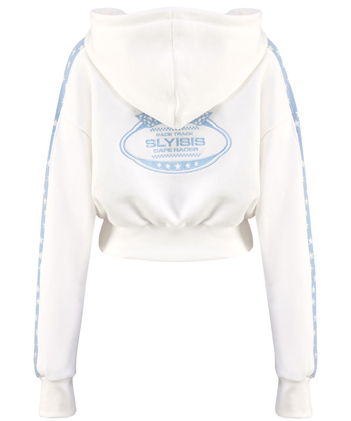 슬리시스(SLYISIS) Star Line Crop Hoodie Zip-up (Ivory)