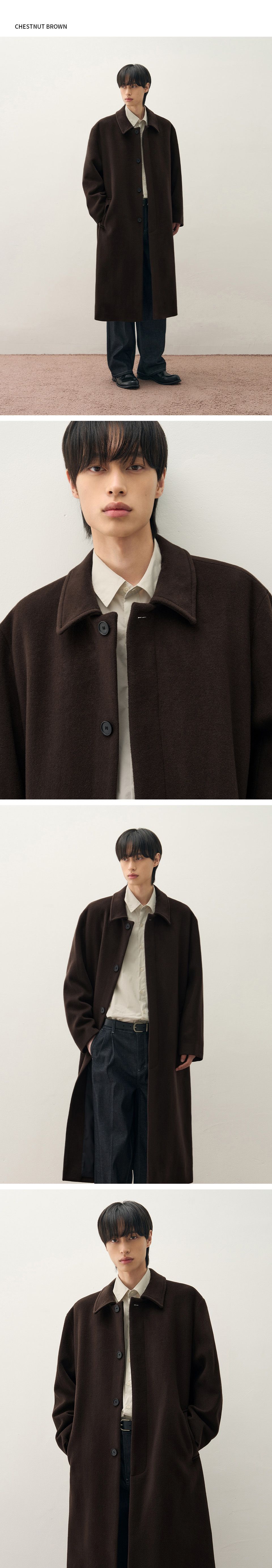 MUSINSA公式 | DRAW FIT プレミアピュアカシミヤバルマカンコート