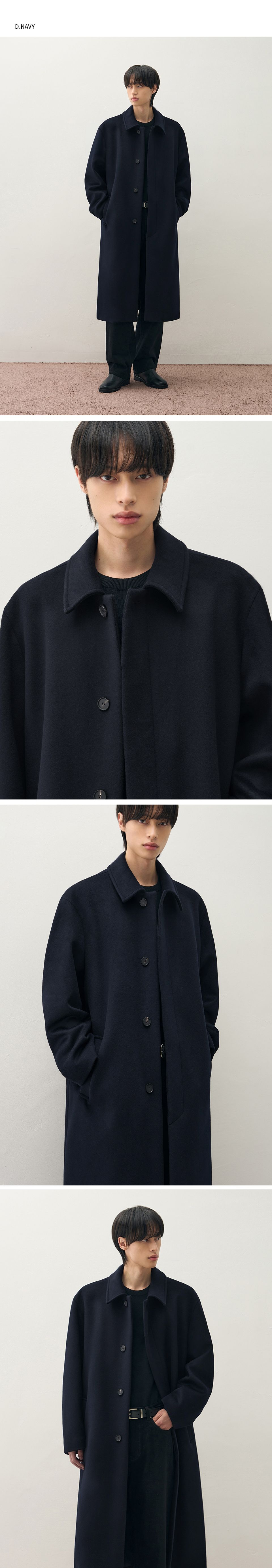 MUSINSA公式 | DRAW FIT プレミアピュアカシミヤバルマカンコート