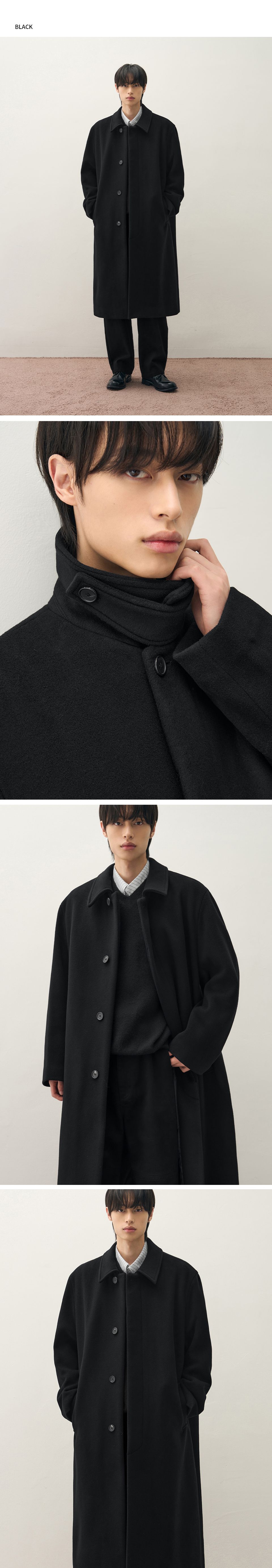 MUSINSA公式 | DRAW FIT プレミアピュアカシミヤバルマカンコート