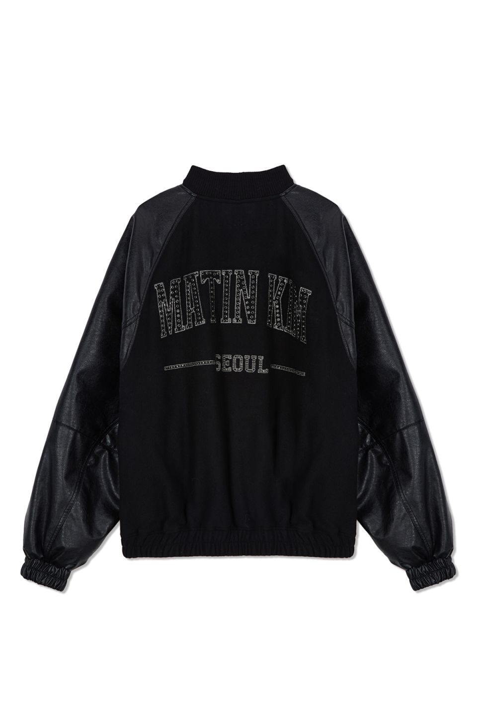 MUSINSA公式 | MATIN KIM STUNNING POINT FAUX LEATHER JUMPER FOR MEN