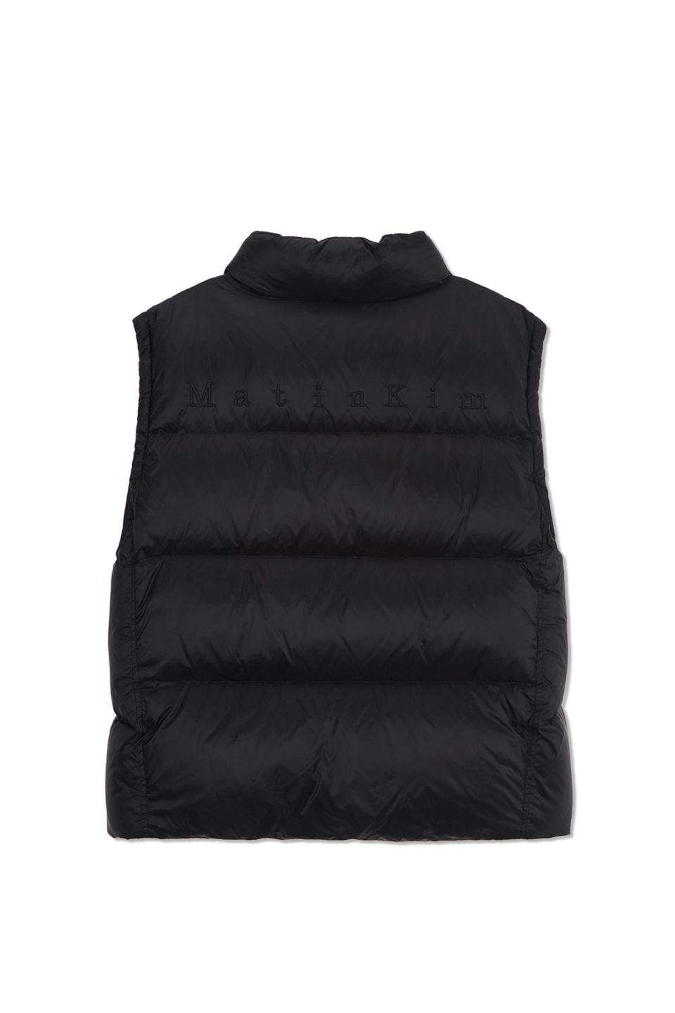MUSINSA公式 | MATIN KIM UNBALANCE QUILTED DOWN VEST FOR MEN IN BLACK