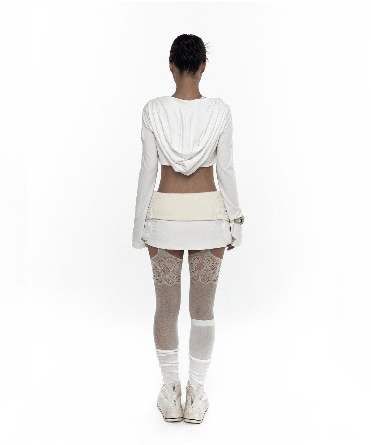 카시코(KASHIKO) Knit Micro Skirt Ivory