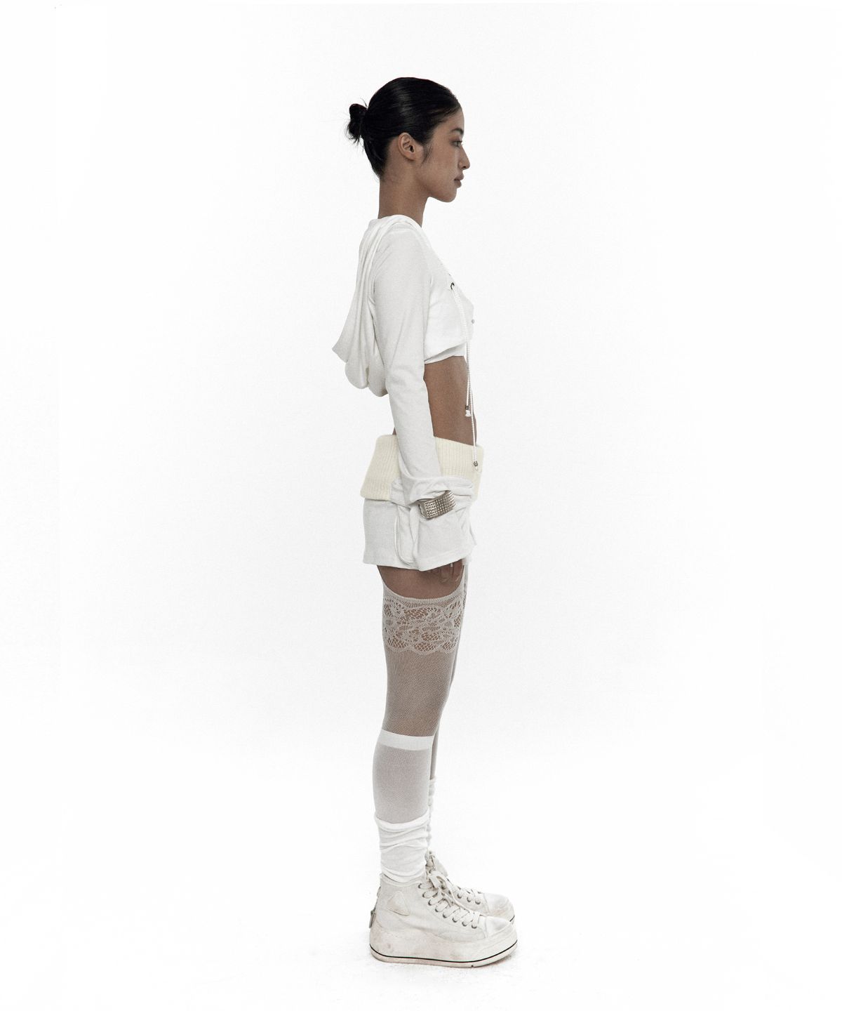 카시코(KASHIKO) Knit Micro Skirt Ivory
