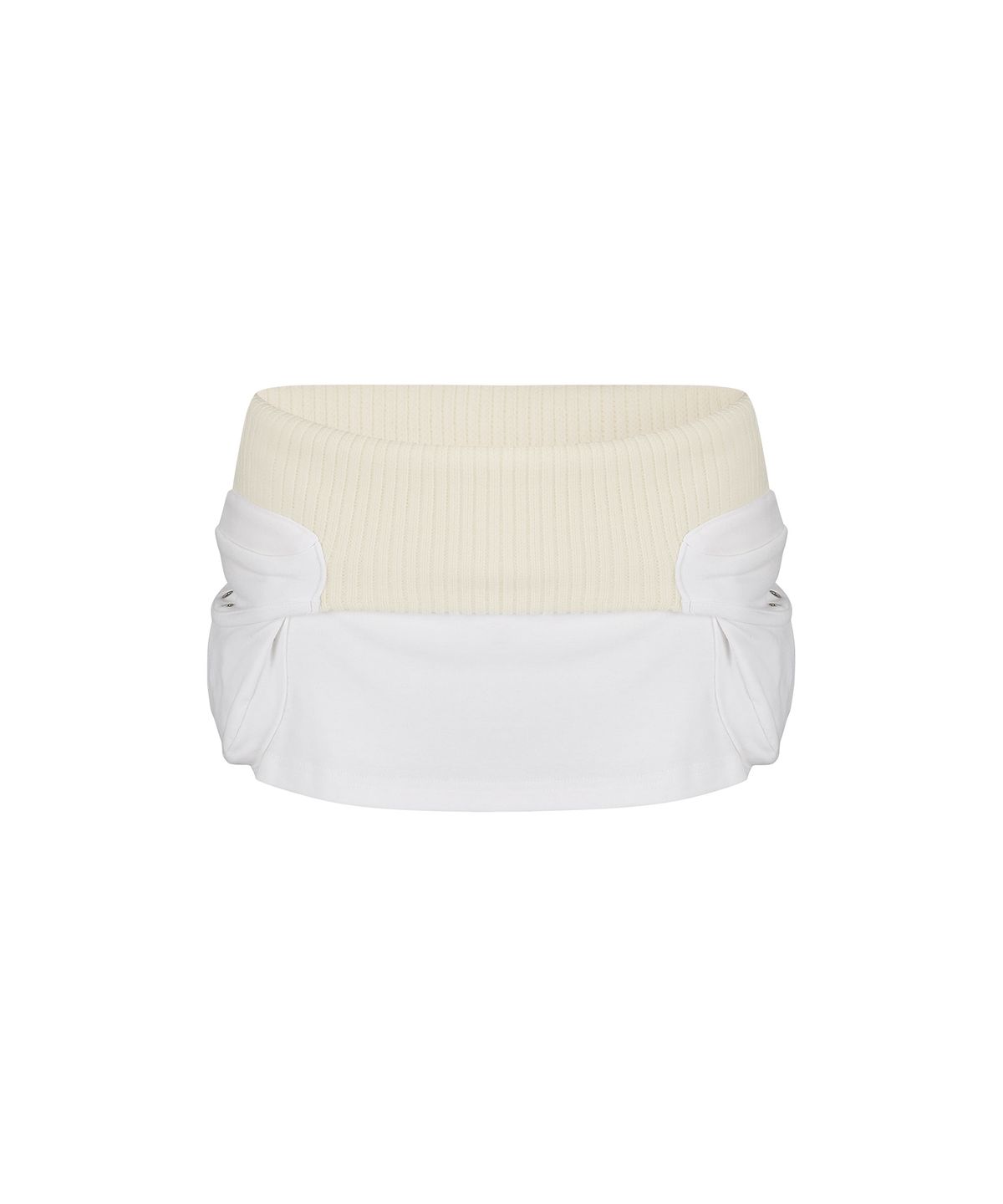 카시코(KASHIKO) Knit Micro Skirt Ivory