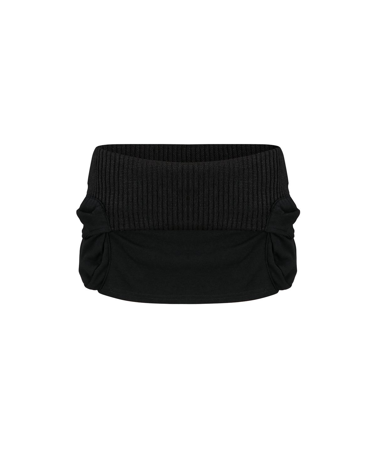 카시코(KASHIKO) Knit Micro Skirt Black
