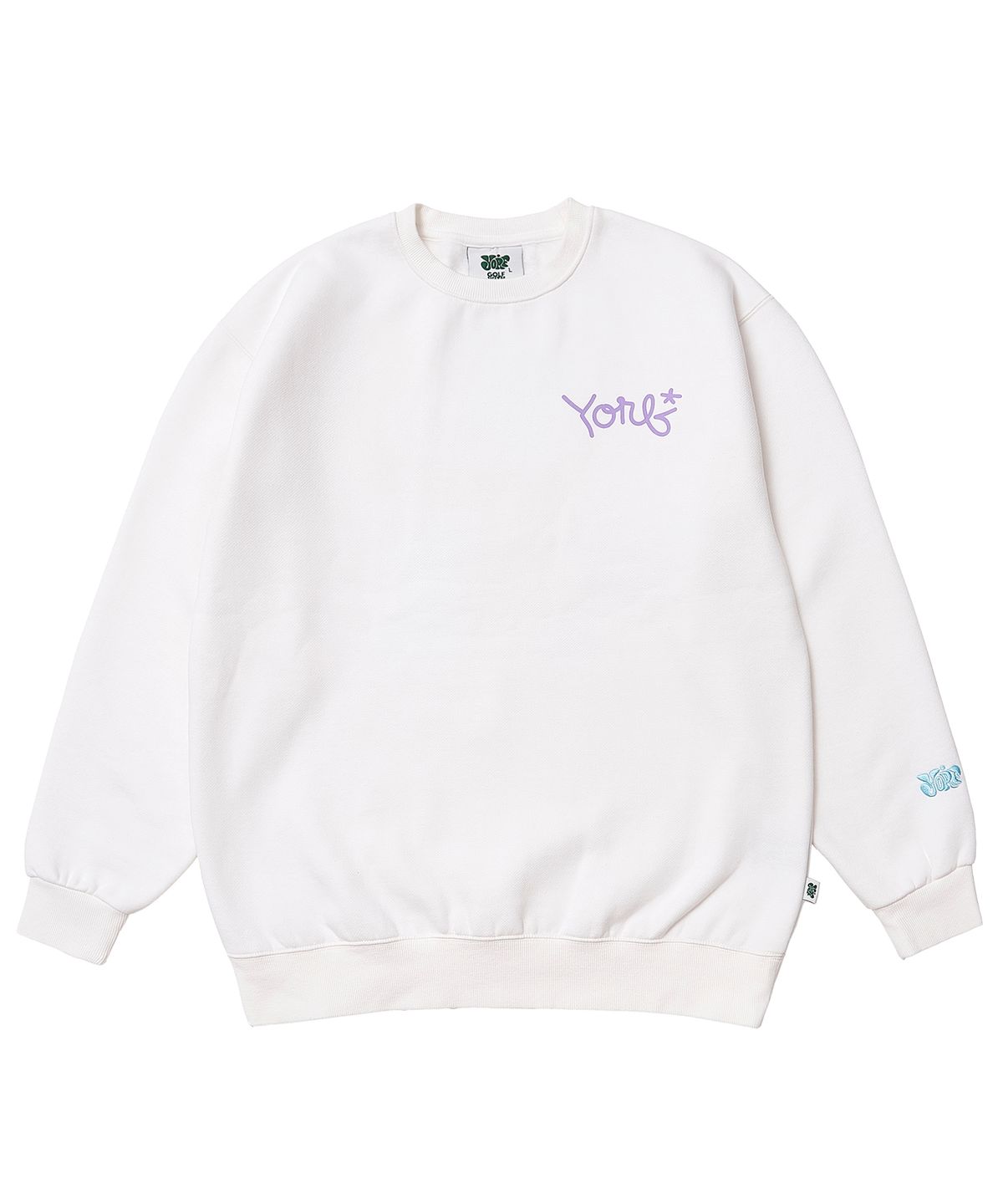 욜프(YORF) YORF SWEATSHIRTS PIGMENT DYEING CHILL PASTEL WHITE 욜프 스웨트셔츠 피그먼트 다잉 칠 파스텔 화이트
