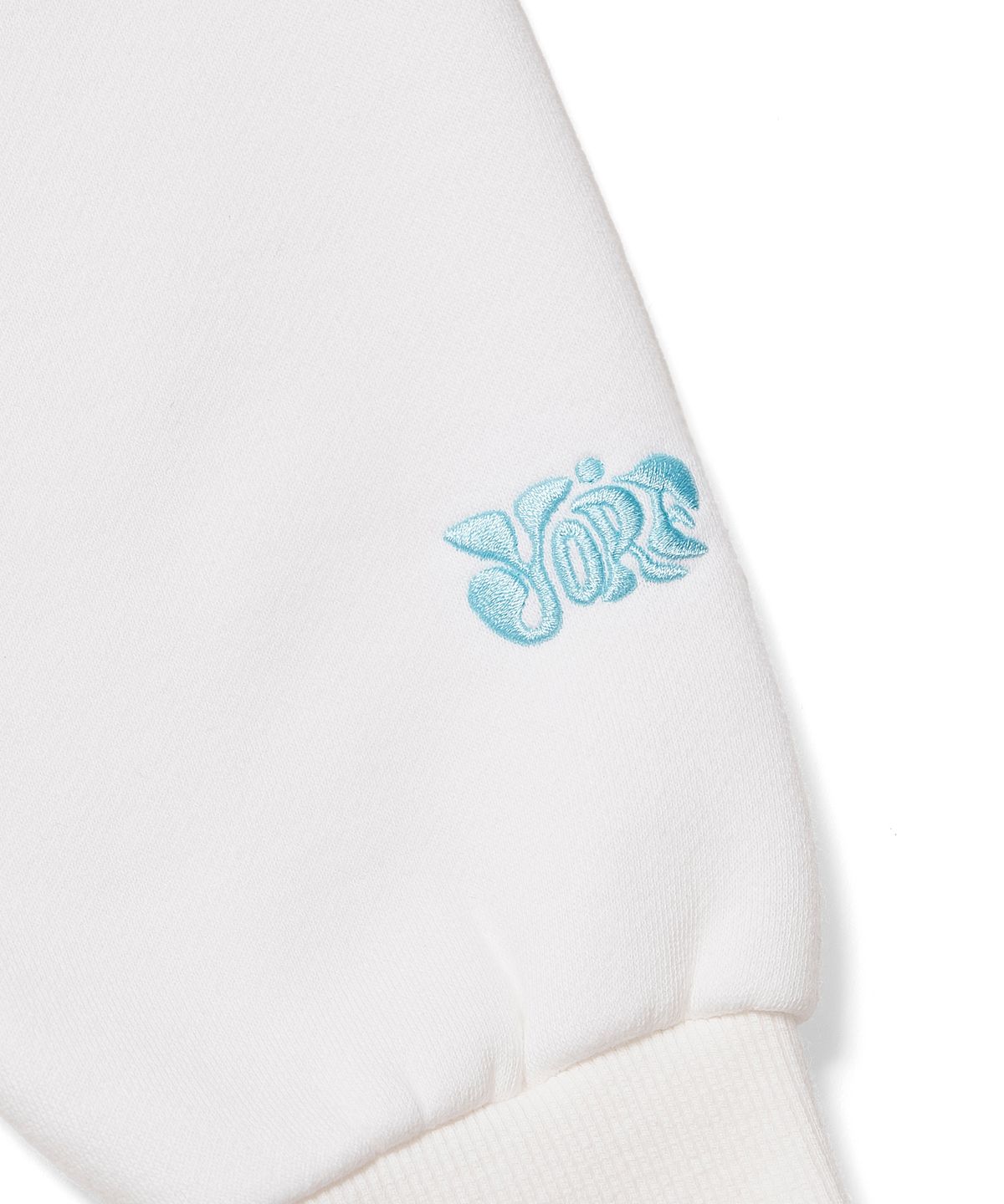 욜프(YORF) YORF SWEATSHIRTS PIGMENT DYEING CHILL PASTEL WHITE 욜프 스웨트셔츠 피그먼트 다잉 칠 파스텔 화이트
