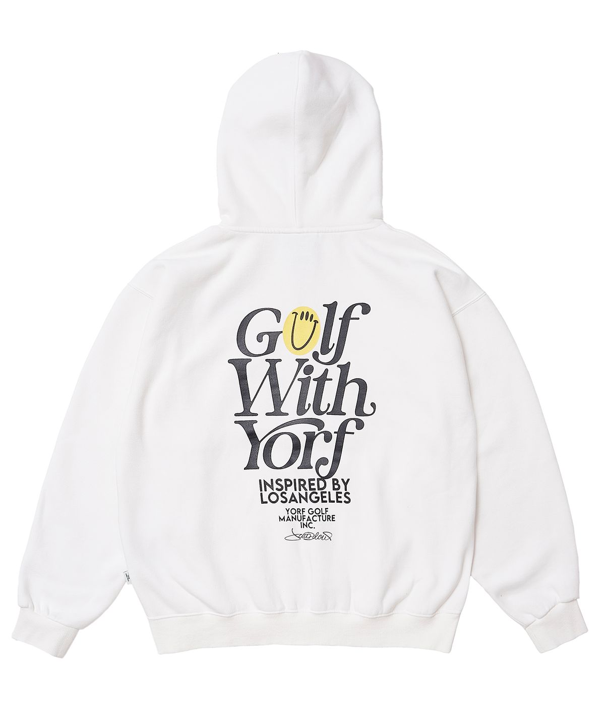 욜프(YORF) YORF ZIP-UP HOODIE PIGMENT DYEING GLORY WHITE 욜프 후드집업 피그먼트 다잉 글로리 화이트