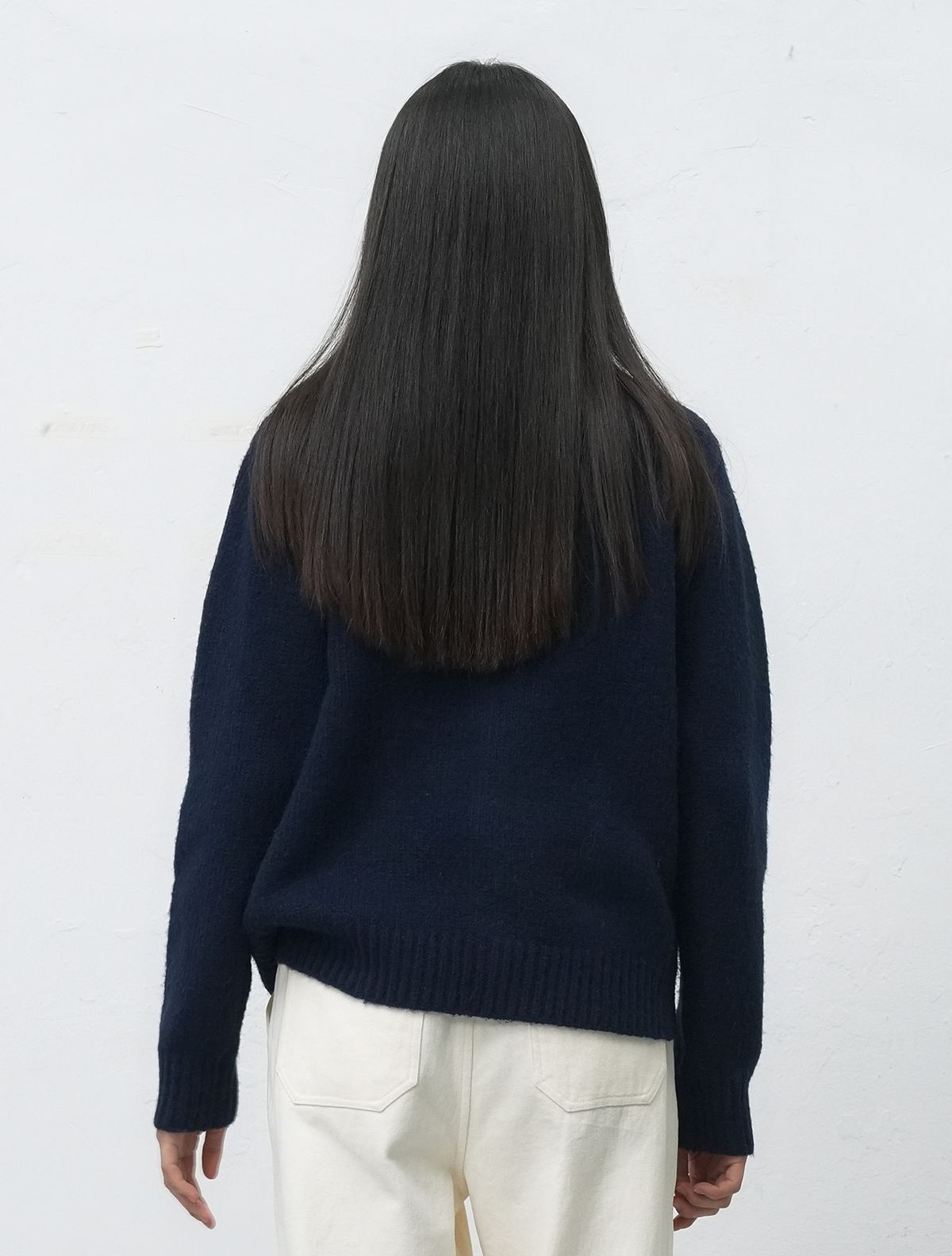 제너럴아이디어(GENERALIDEA) UNISEX 카우보이 크루넥 가디건 [NAVY] / SBE4U04013