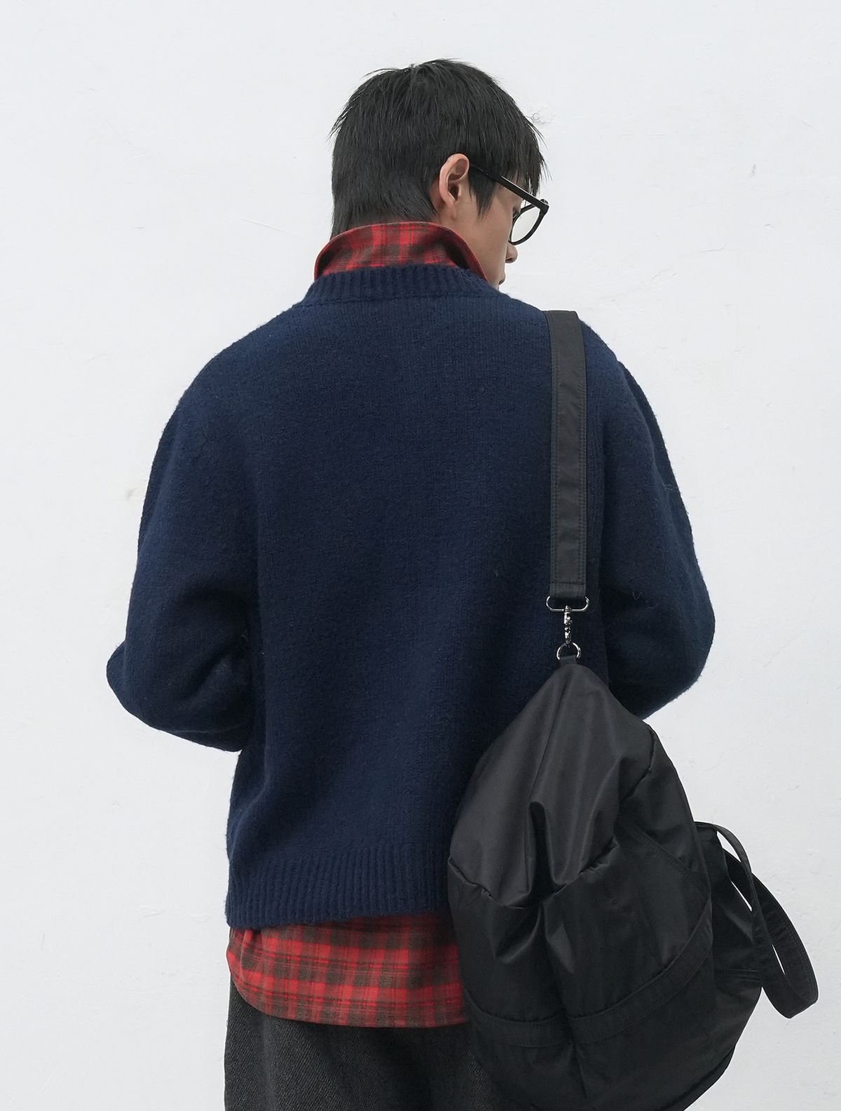 제너럴아이디어(GENERALIDEA) UNISEX 카우보이 크루넥 가디건 [NAVY] / SBE4U04013