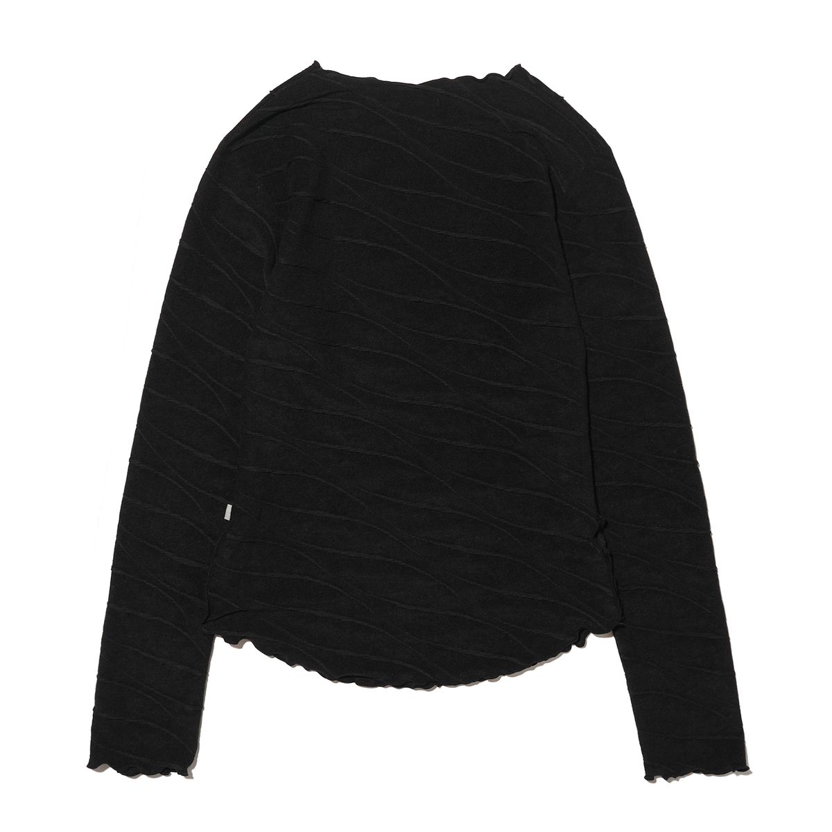 테레루(TERERU) Ruffle Line Long Sleeve Black