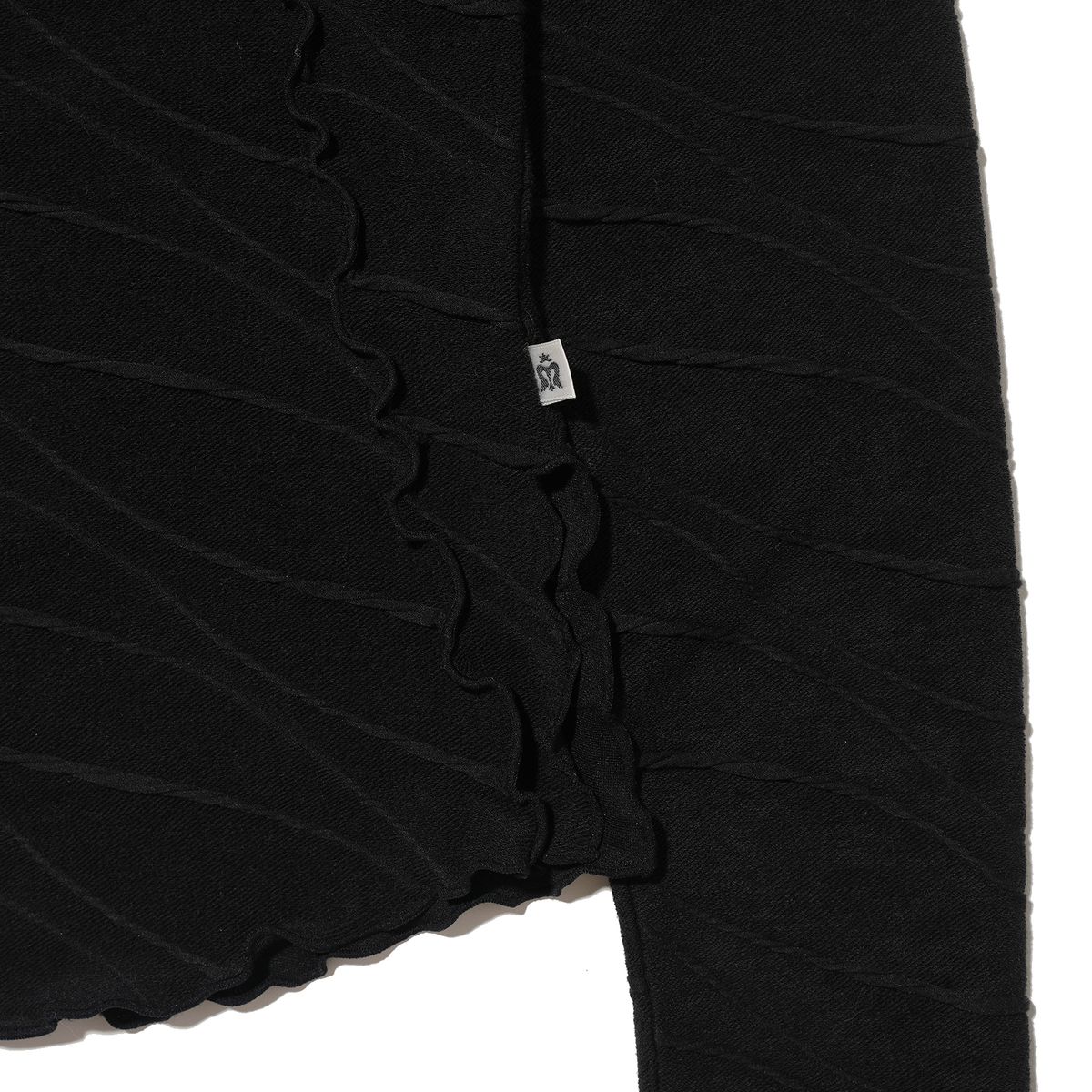 테레루(TERERU) Ruffle Line Long Sleeve Black